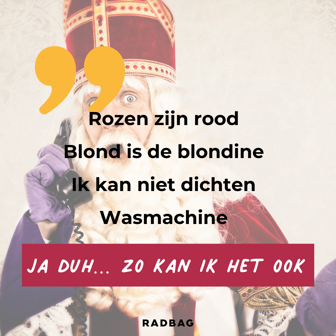Verdienen Automatisering Zuivelproducten Sinterklaas gedichten en grappen voor wat extra humor | Radbag