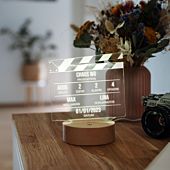 Gepersonaliseerde LED Lamp Filmklapper