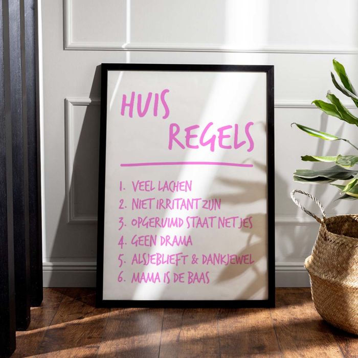 Gepersonaliseerde poster met regels