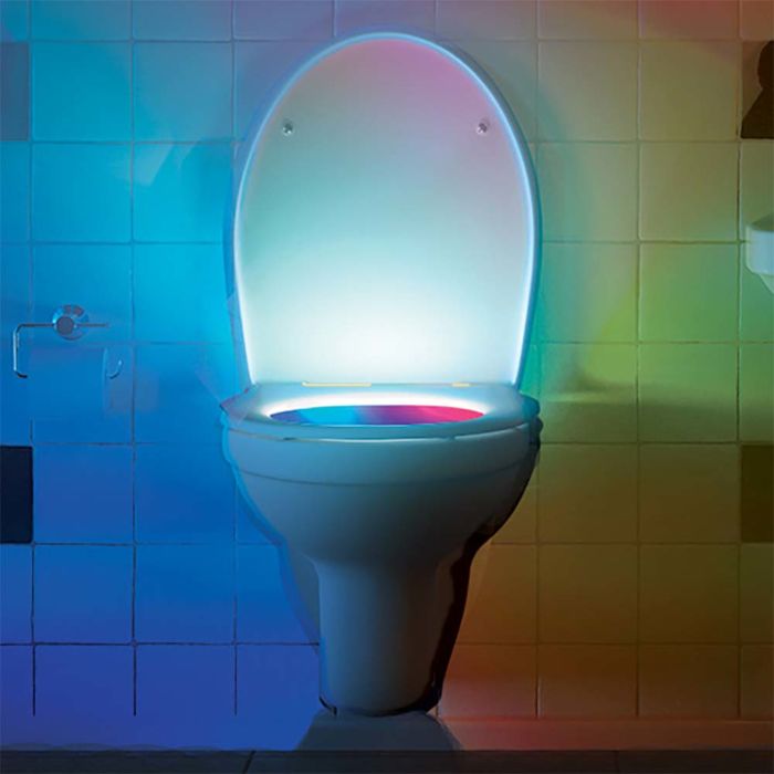 Techno toilet lamp