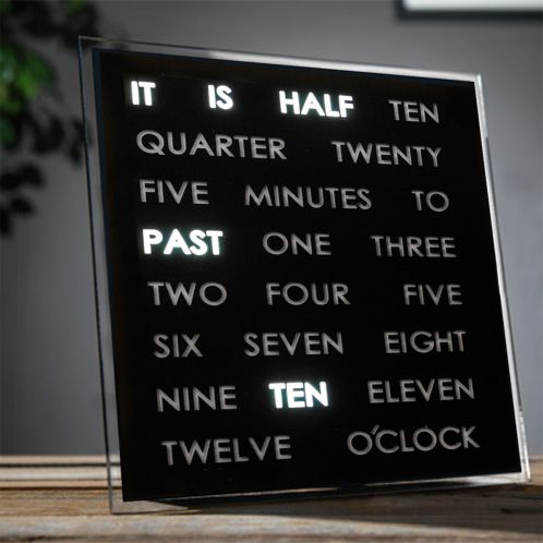 sleek word clock