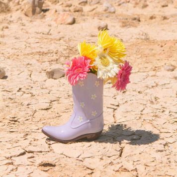 Cowboy laarzen bloemenvaas